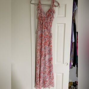 Steve Madden Floral Ruffle Maxi Dress